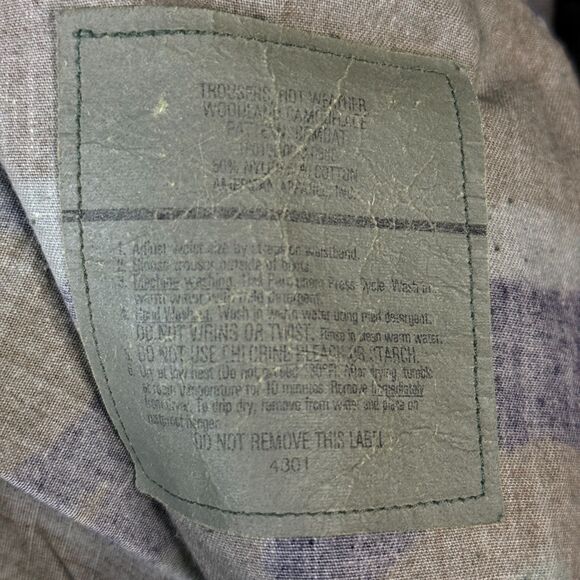 Military Pants Mens Medium Regular Woodland BDU Army Trouser Combat - Picture 4 of 12